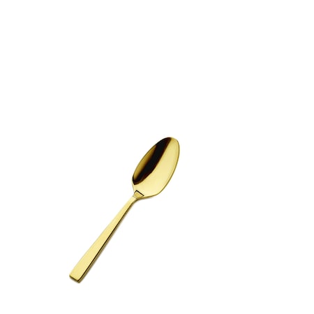 Bon Chef Roman, Demitasse Spoon, Mirror Finish, 18/10, 4.5" - Gold , set of 12 S3716G